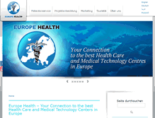 Tablet Screenshot of europehealth.com
